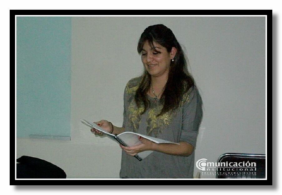 Monica Gimenez present� su trabajo final el 29/05 titulado: �Las representaciones sociales que los profesionales de la salud construyen respecto del rol del trabajador social. Un Estudio de Caso�.